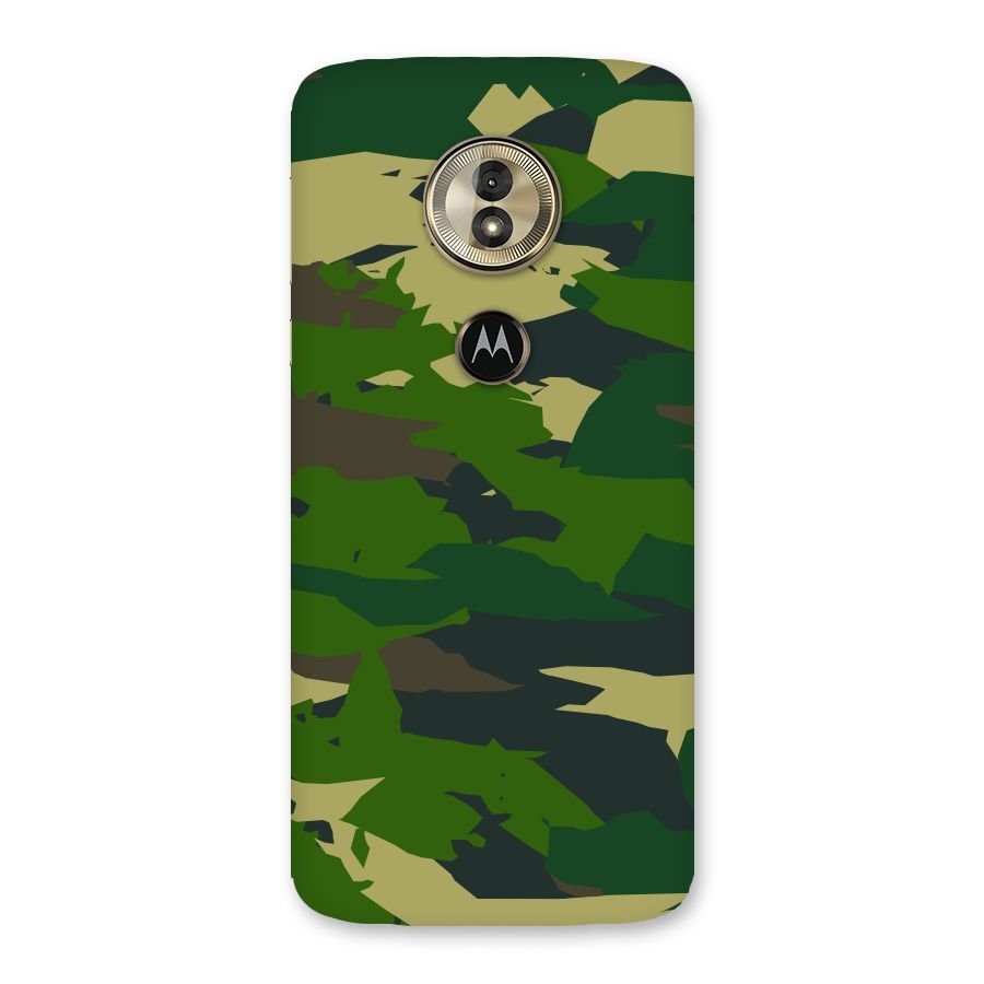 Green Camouflage Army Back Case for Moto G6 Play