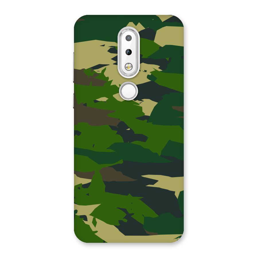 Green Camouflage Army Back Case for Nokia 6.1 Plus