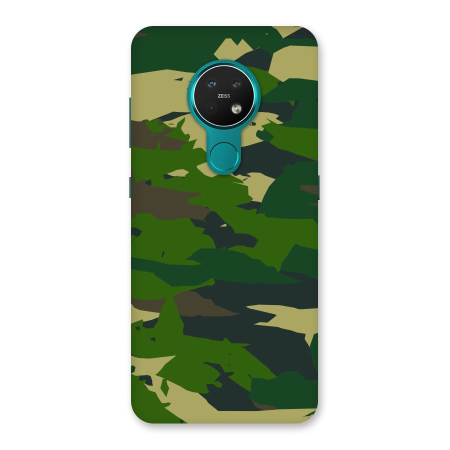 Green Camouflage Army Back Case for Nokia 7.2