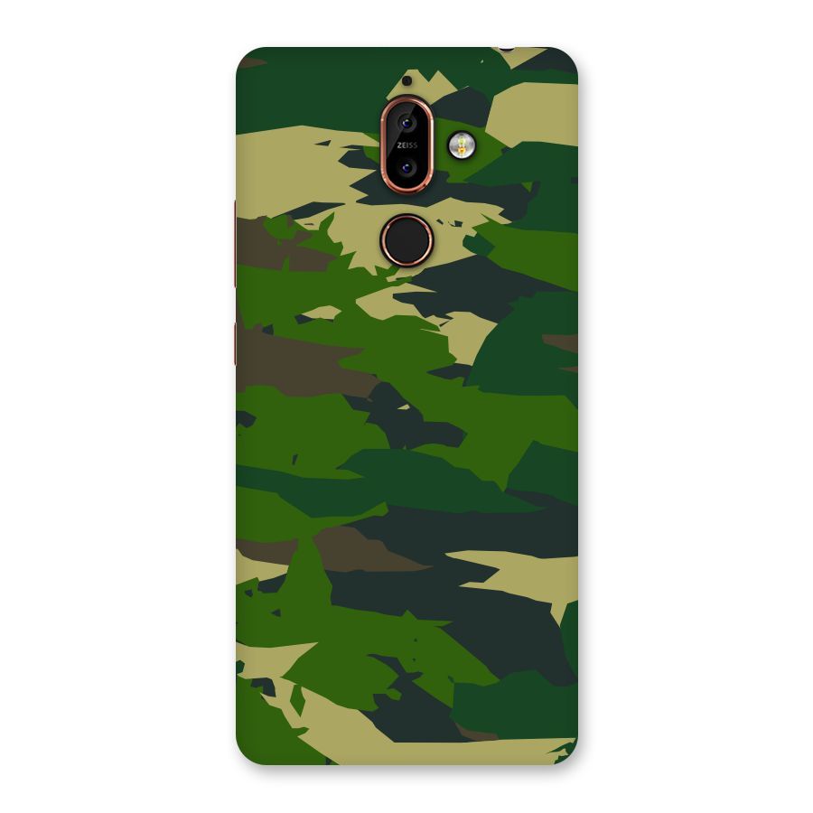 Green Camouflage Army Back Case for Nokia 7 Plus