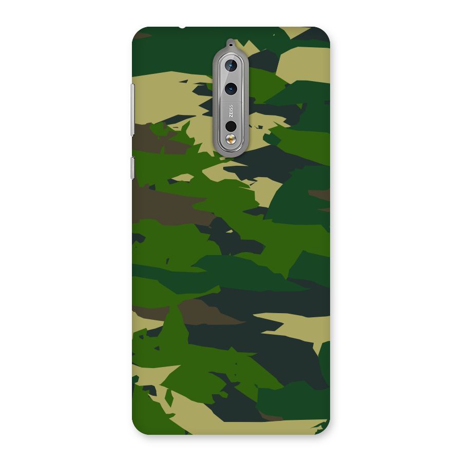 Green Camouflage Army Back Case for Nokia 8