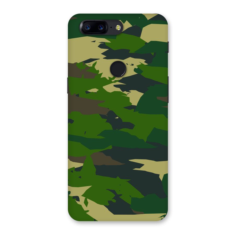 Green Camouflage Army Back Case for OnePlus 5T