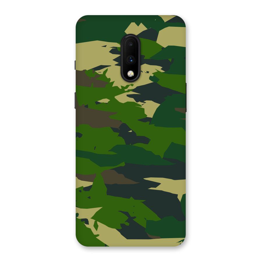 Green Camouflage Army Back Case for OnePlus 7