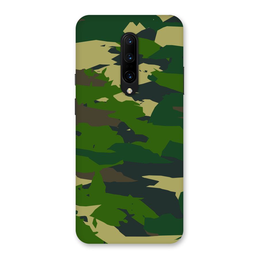 Green Camouflage Army Back Case for OnePlus 7 Pro