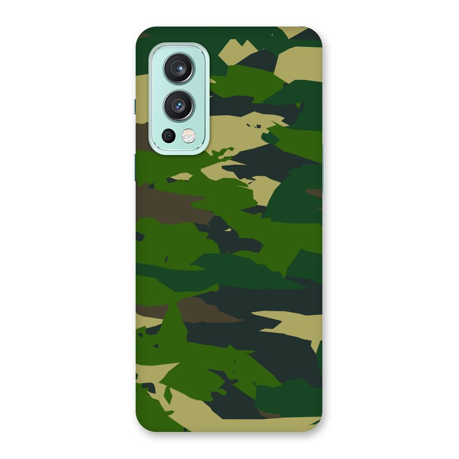 Green Camouflage Army Back Case for OnePlus Nord 2 5G