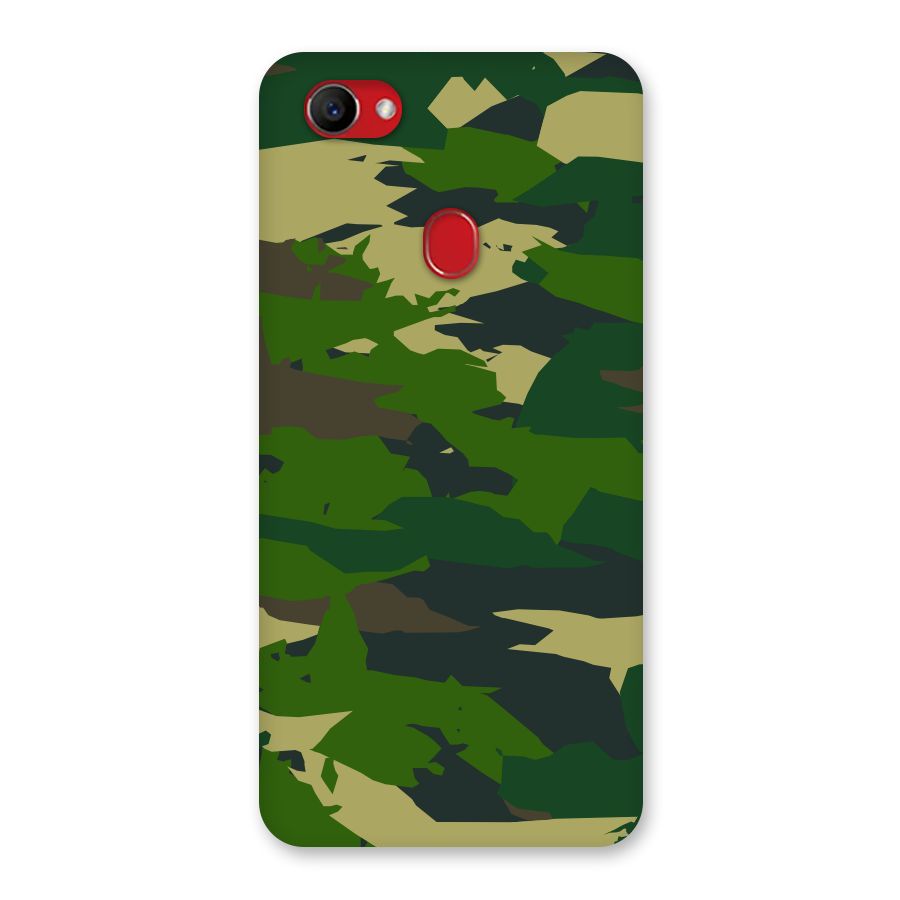 Green Camouflage Army Back Case for Oppo F7