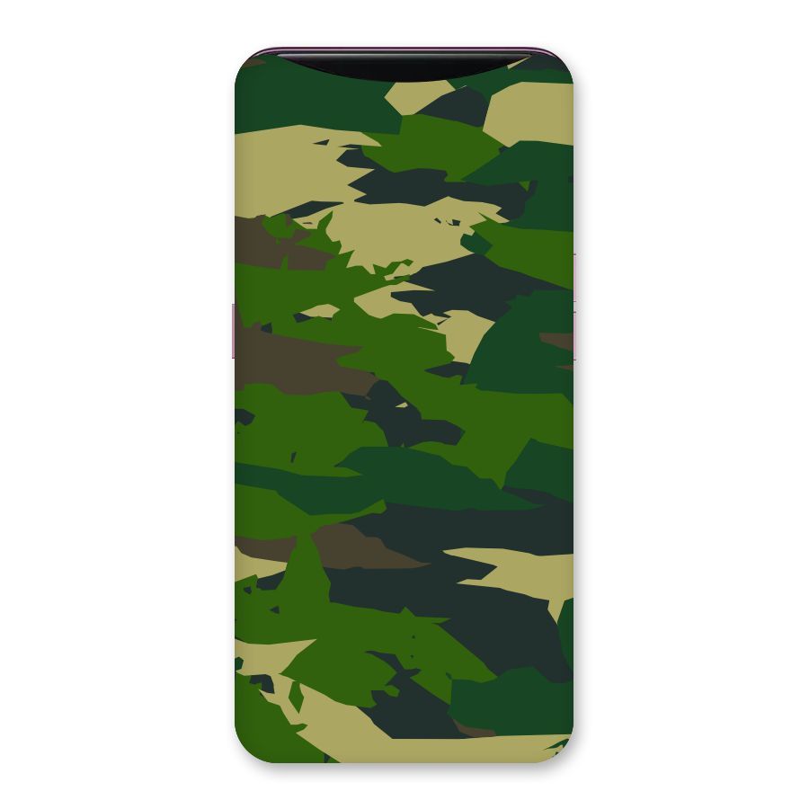 Green Camouflage Army Back Case for Oppo Find X