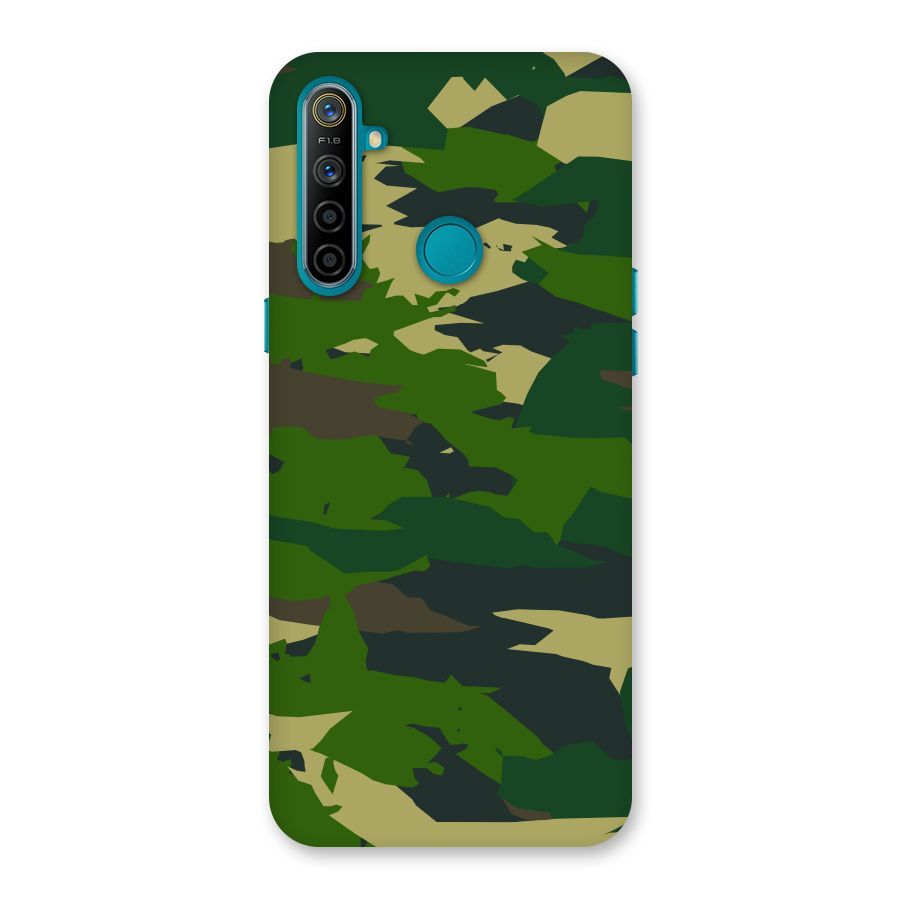 Green Camouflage Army Back Case for Realme 5i