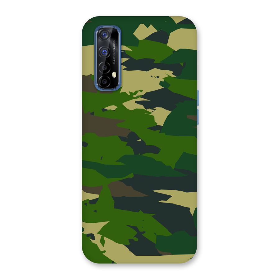 Green Camouflage Army Back Case for Realme 7