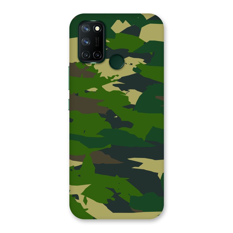 Green Camouflage Army Back Case for Realme 7i
