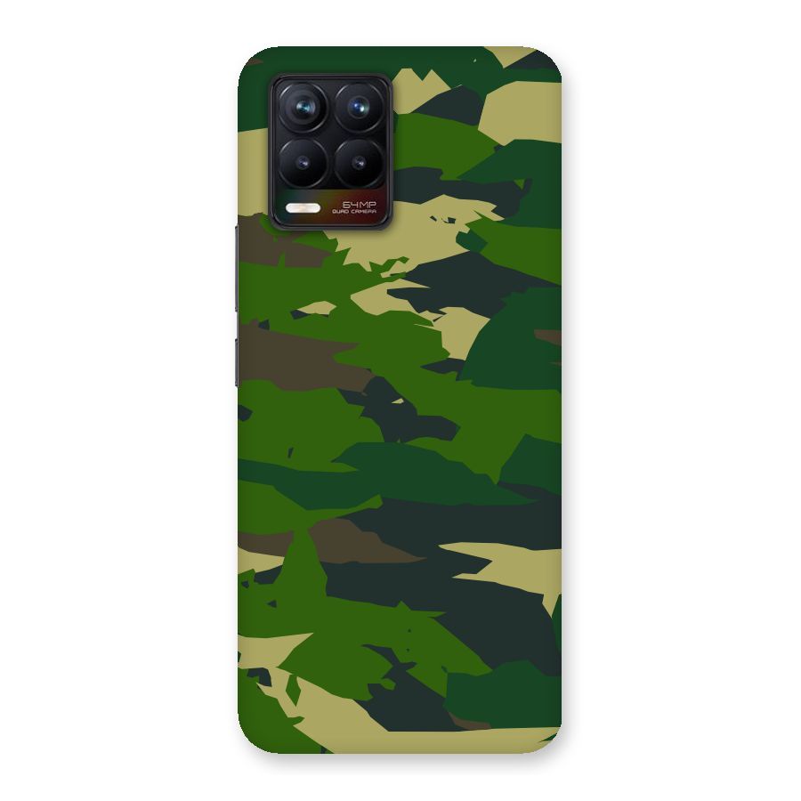 Green Camouflage Army Back Case for Realme 8