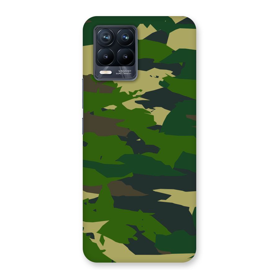 Green Camouflage Army Back Case for Realme 8 Pro