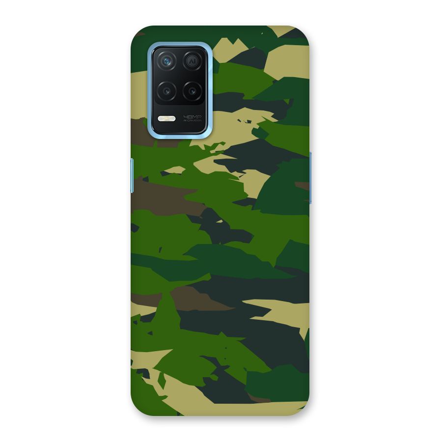 Green Camouflage Army Back Case for Realme 8s 5G