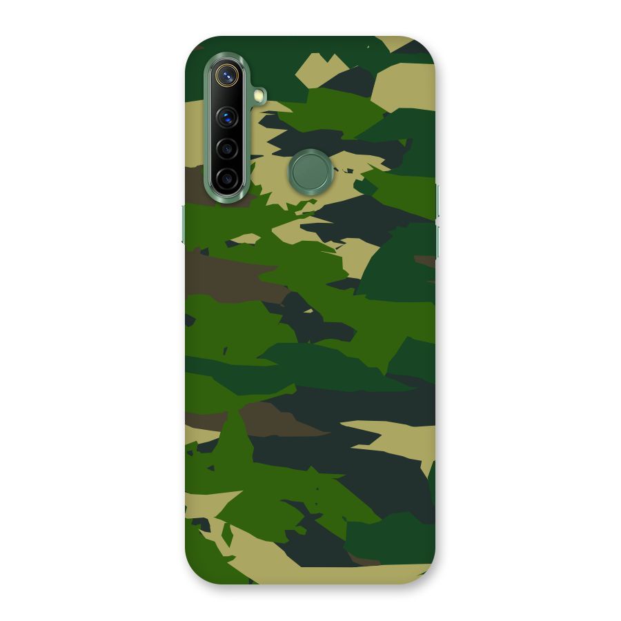 Green Camouflage Army Back Case for Realme Narzo 10