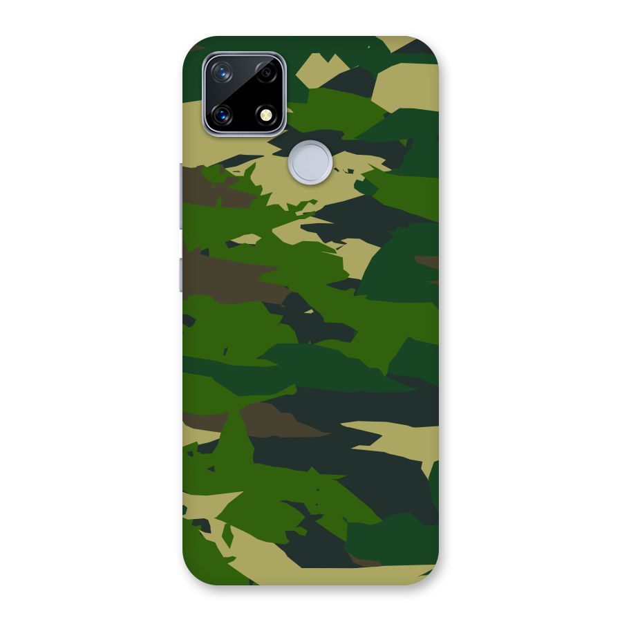 Green Camouflage Army Back Case for Realme Narzo 20