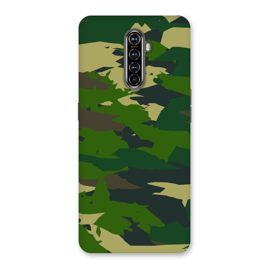 Green Camouflage Army Back Case for Realme X2 Pro