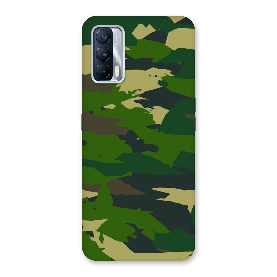 Green Camouflage Army Back Case for Realme X7