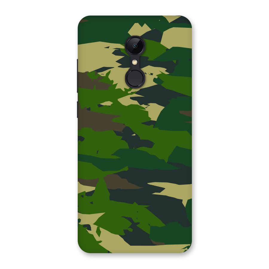 Green Camouflage Army Back Case for Redmi 5