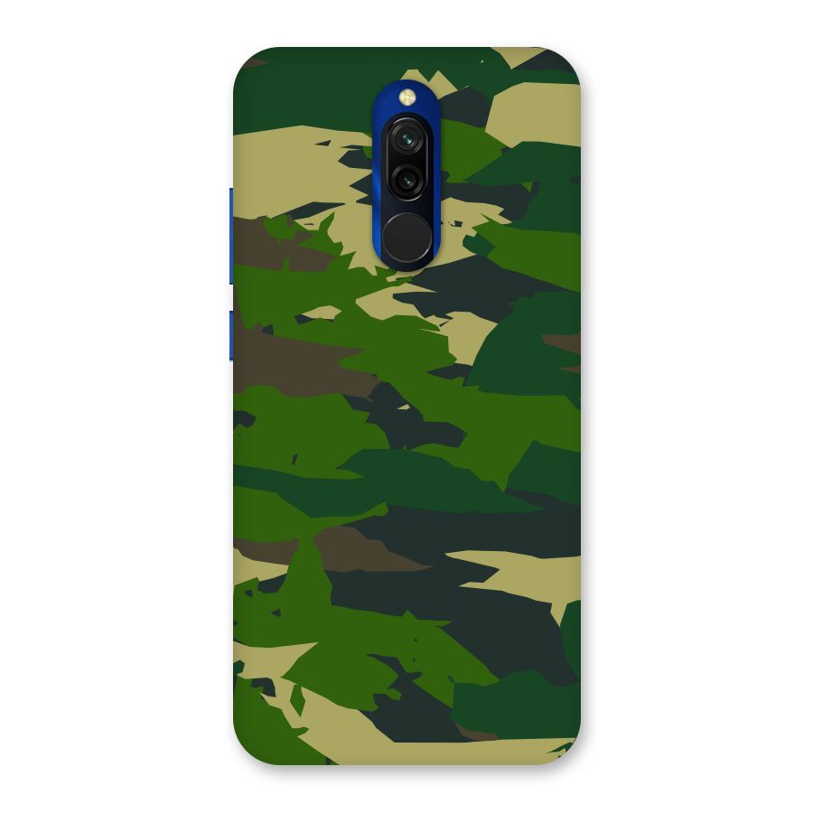 Green Camouflage Army Back Case for Redmi 8