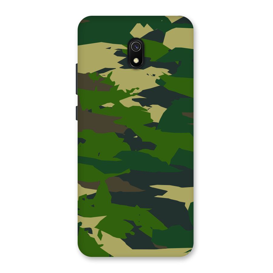 Green Camouflage Army Back Case for Redmi 8A