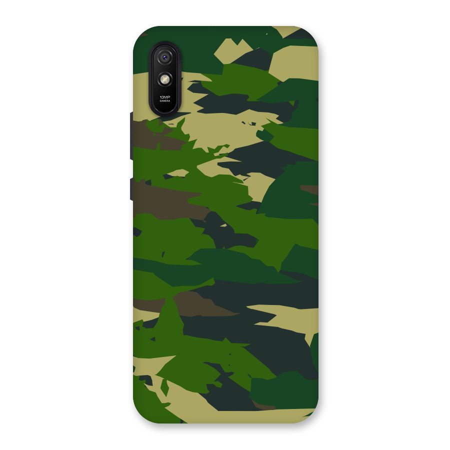 Green Camouflage Army Back Case for Redmi 9A
