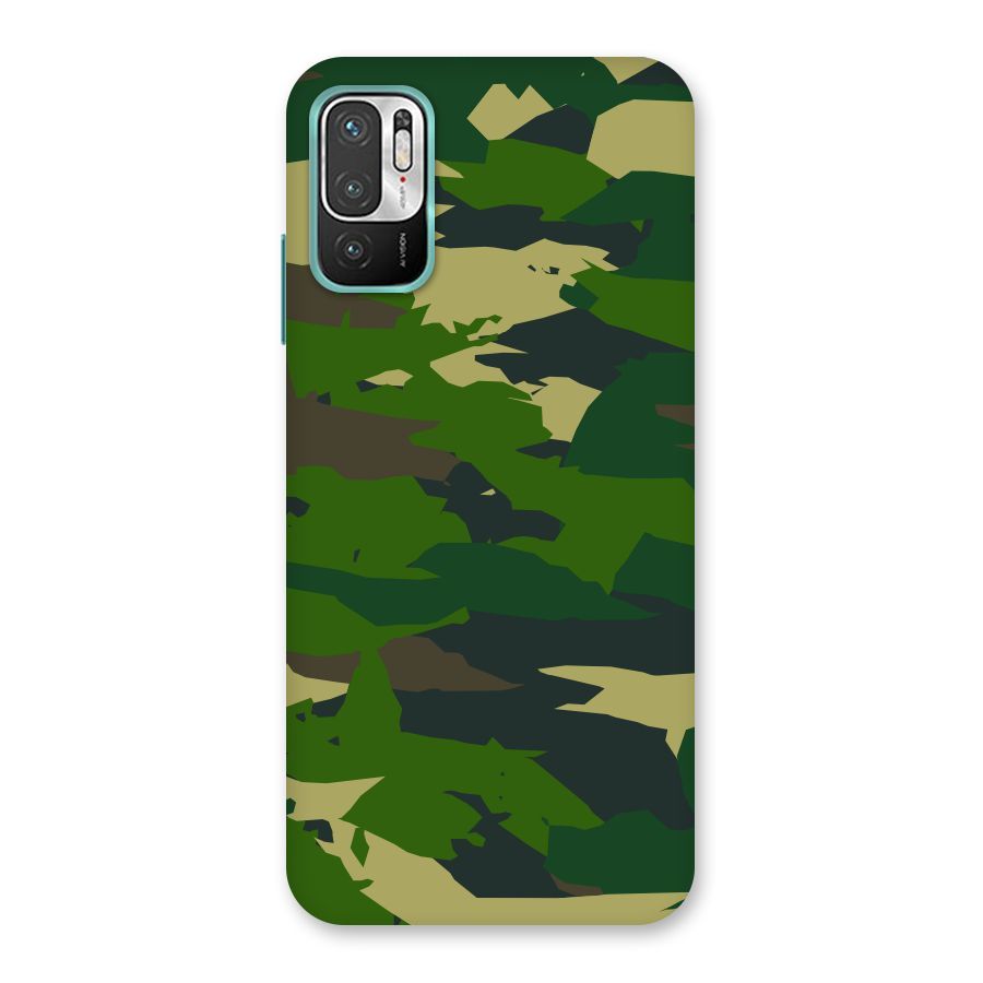 Green Camouflage Army Back Case for Redmi Note 10T 5G