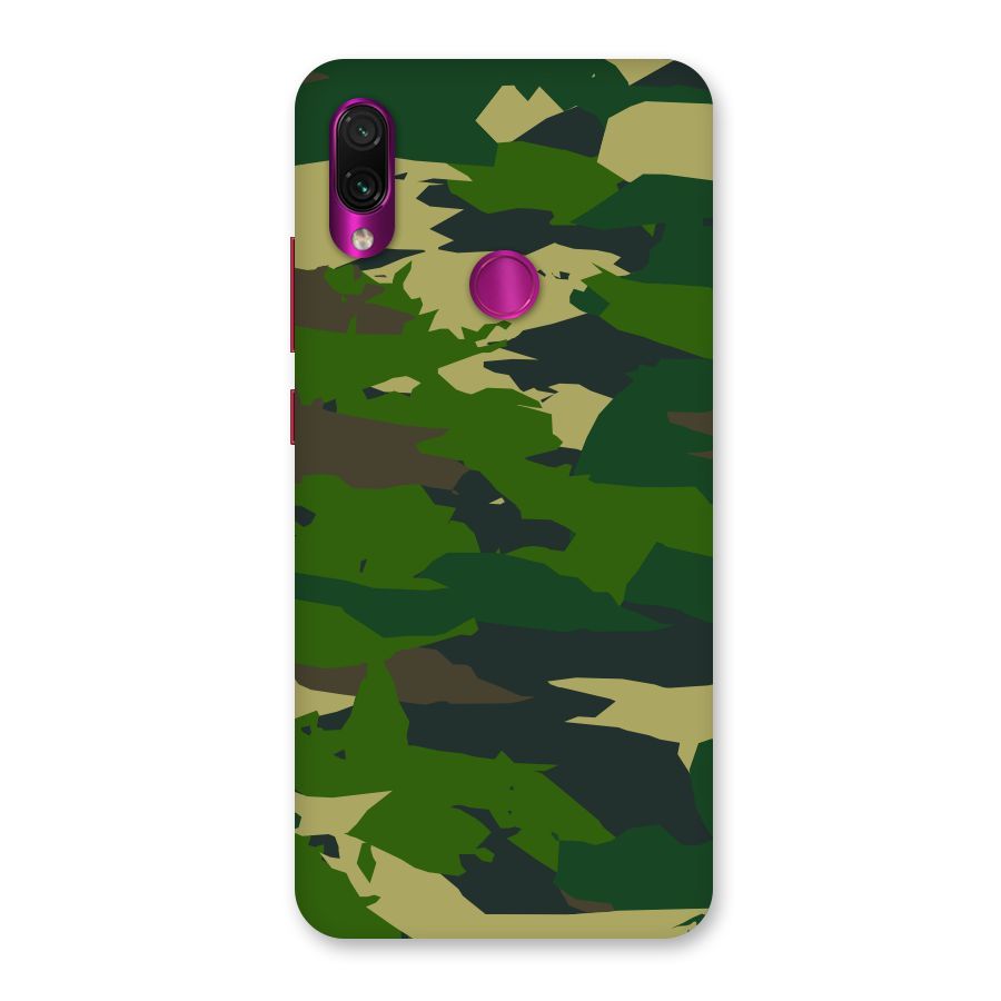 Green Camouflage Army Back Case for Redmi Note 7 Pro