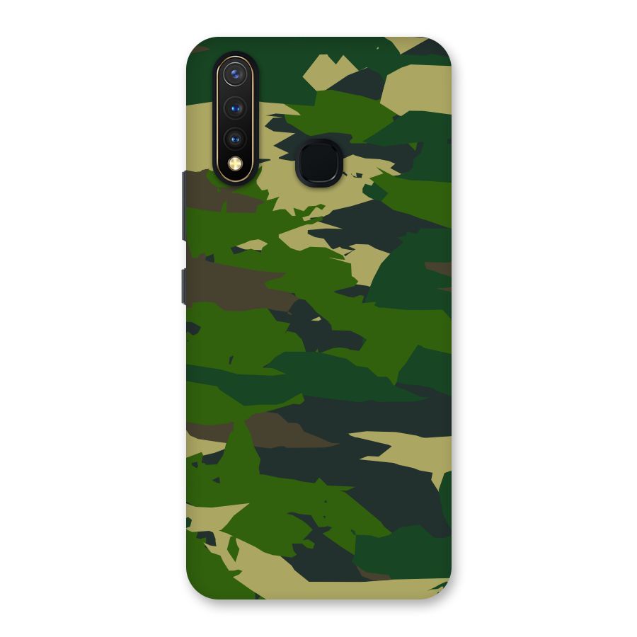 Green Camouflage Army Back Case for Vivo U20