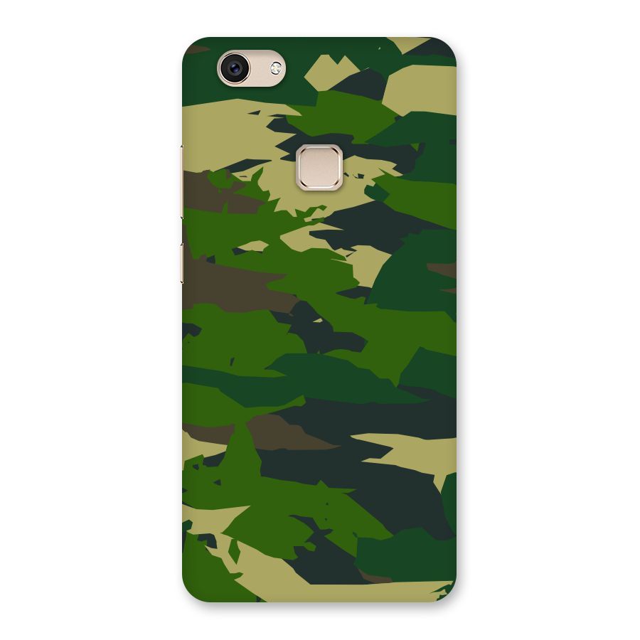 Green Camouflage Army Back Case for Vivo V7