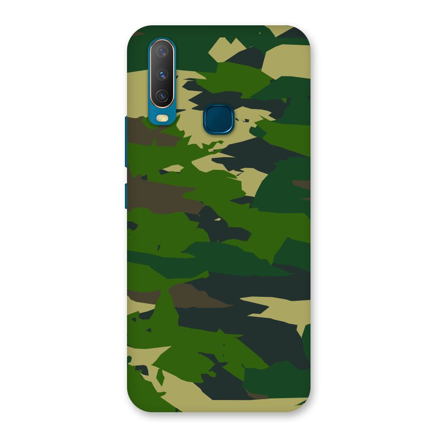Green Camouflage Army Back Case for Vivo Y11