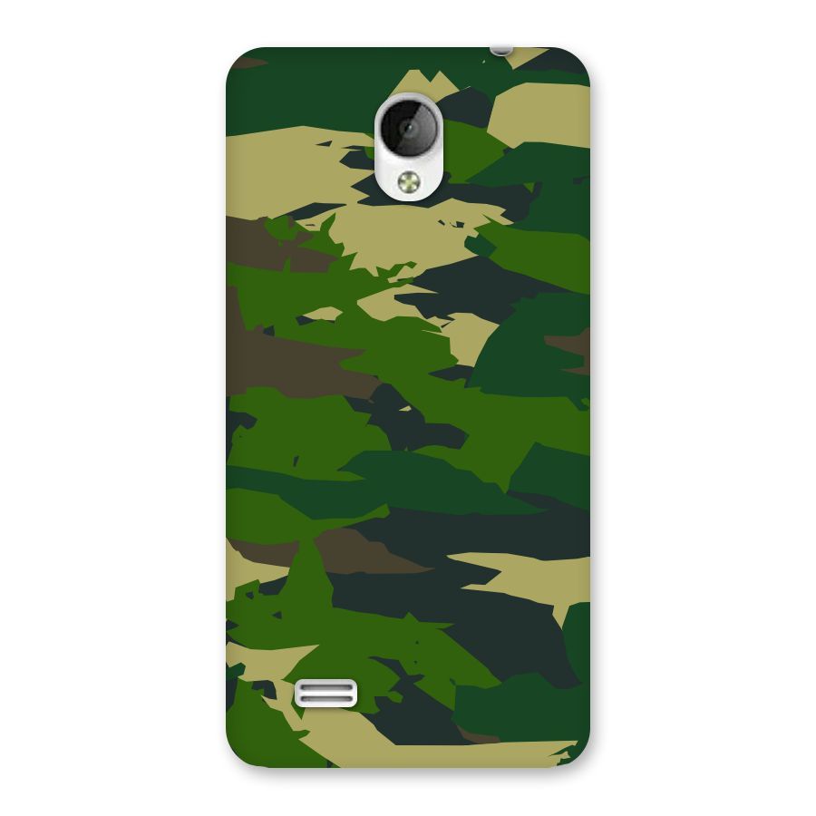 Green Camouflage Army Back Case for Vivo Y21