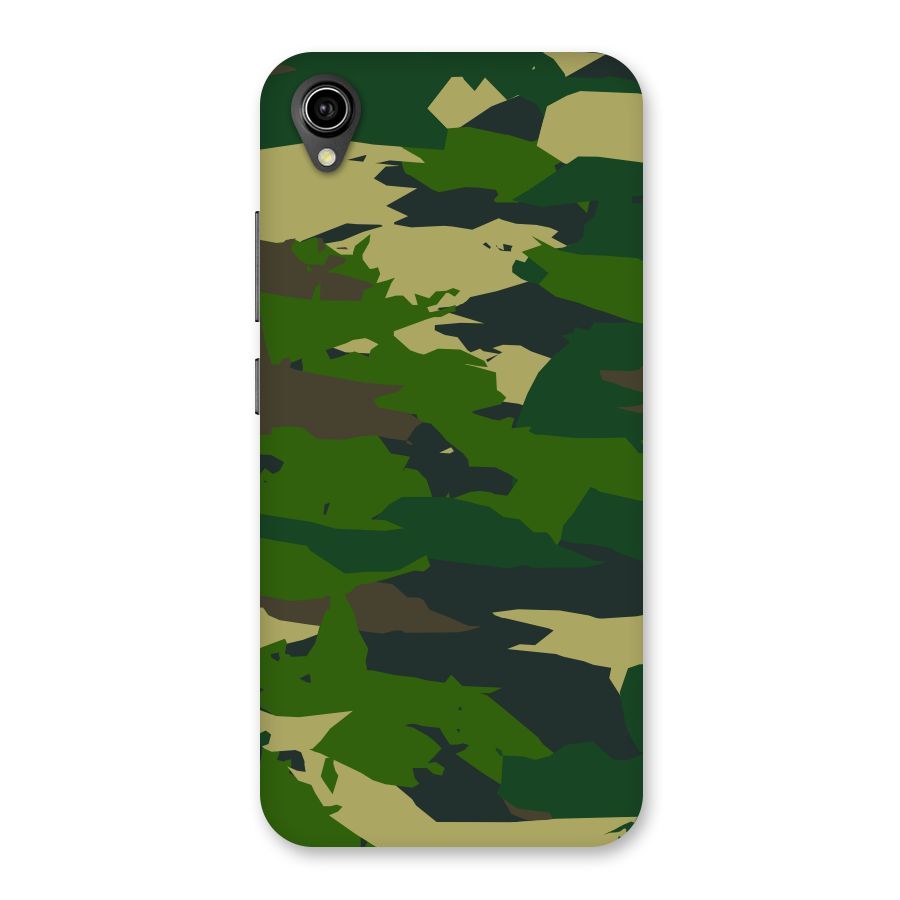 Green Camouflage Army Back Case for Vivo Y90