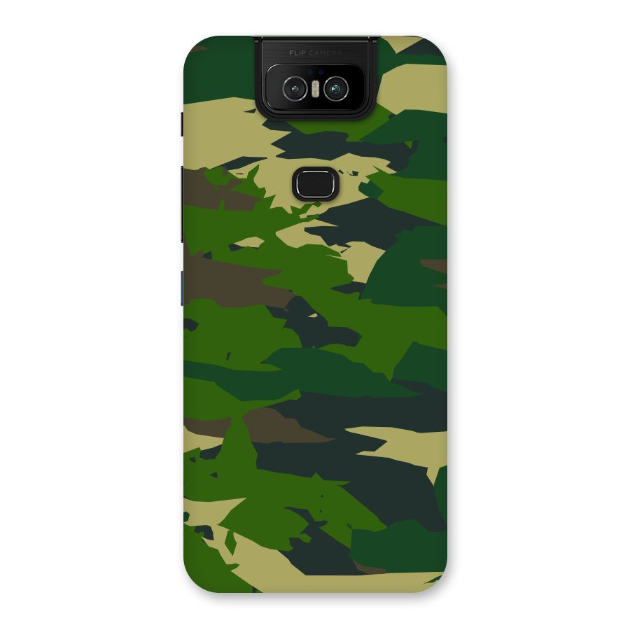 Green Camouflage Army Back Case for Zenfone 6z