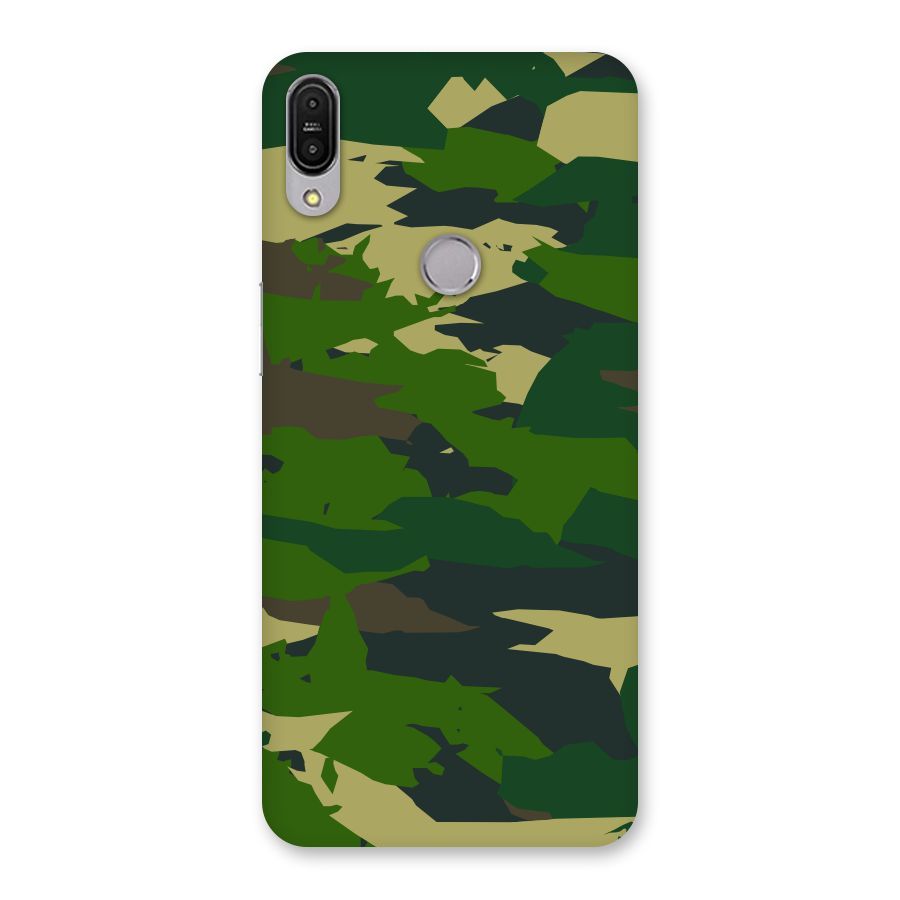 Green Camouflage Army Back Case for Zenfone Max Pro M1