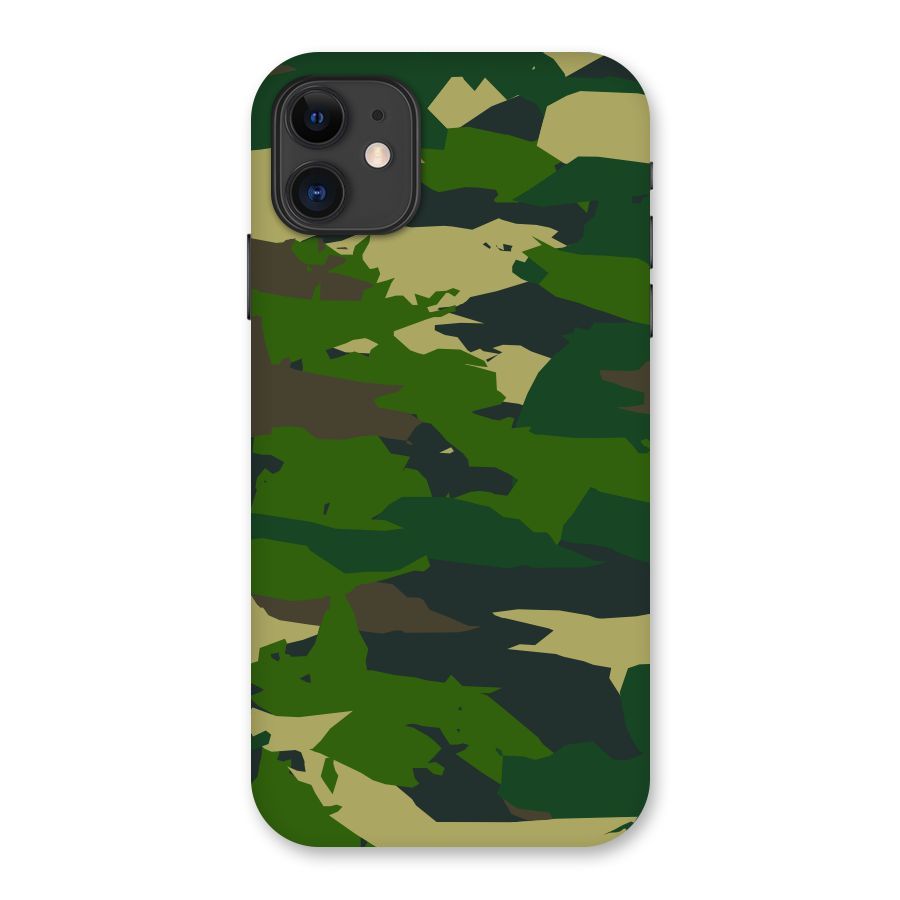 Green Camouflage Army Back Case for iPhone 11