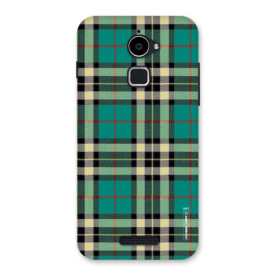 Green Check Back Case for Coolpad Note 3 Lite