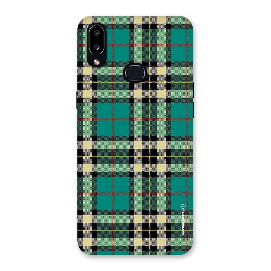 Green Check Back Case for Galaxy A10s