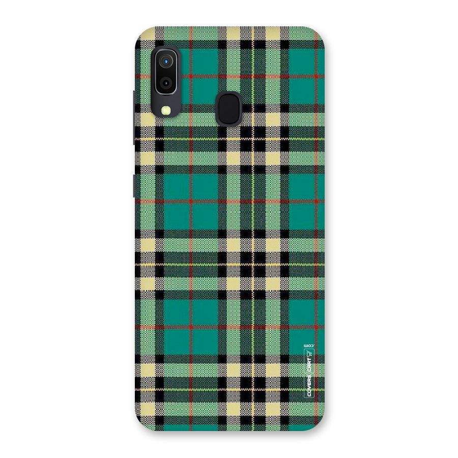 Green Check Back Case for Galaxy A20
