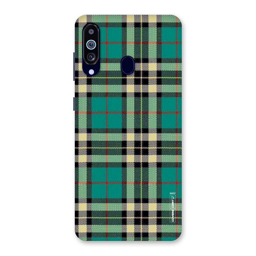 Green Check Back Case for Galaxy A60