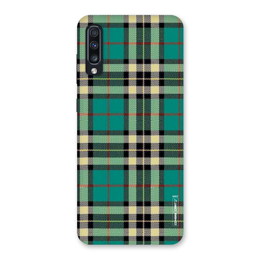 Green Check Back Case for Galaxy A70s