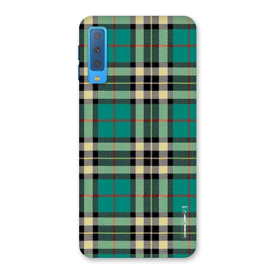 Green Check Back Case for Galaxy A7 (2018)