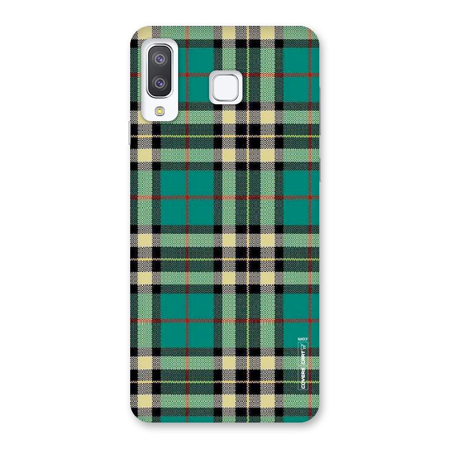 Green Check Back Case for Galaxy A8 Star