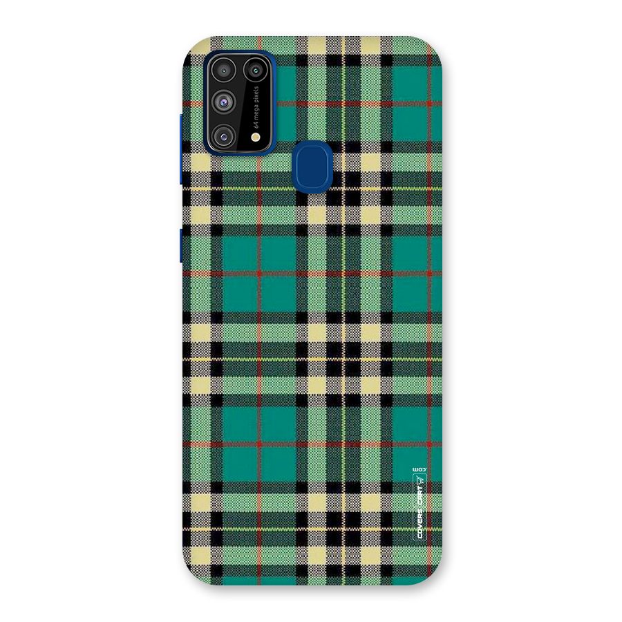 Green Check Back Case for Galaxy F41