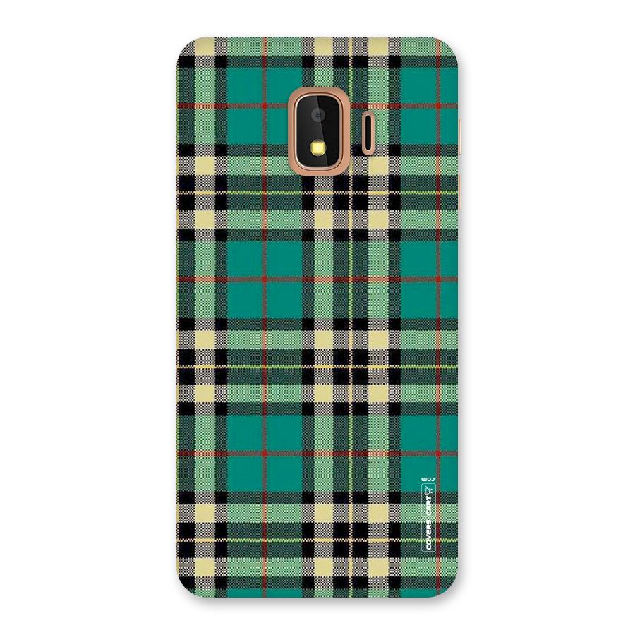 Green Check Back Case for Galaxy J2 Core