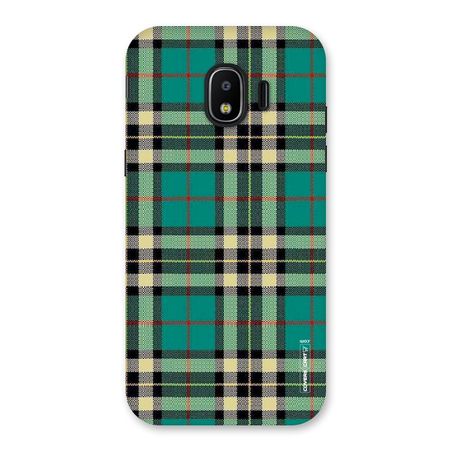 Green Check Back Case for Galaxy J2 Pro 2018