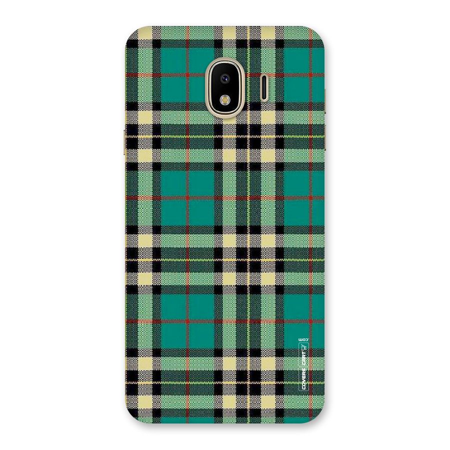 Green Check Back Case for Galaxy J4