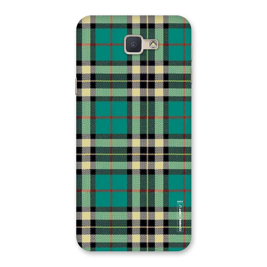 Green Check Back Case for Galaxy J5 Prime