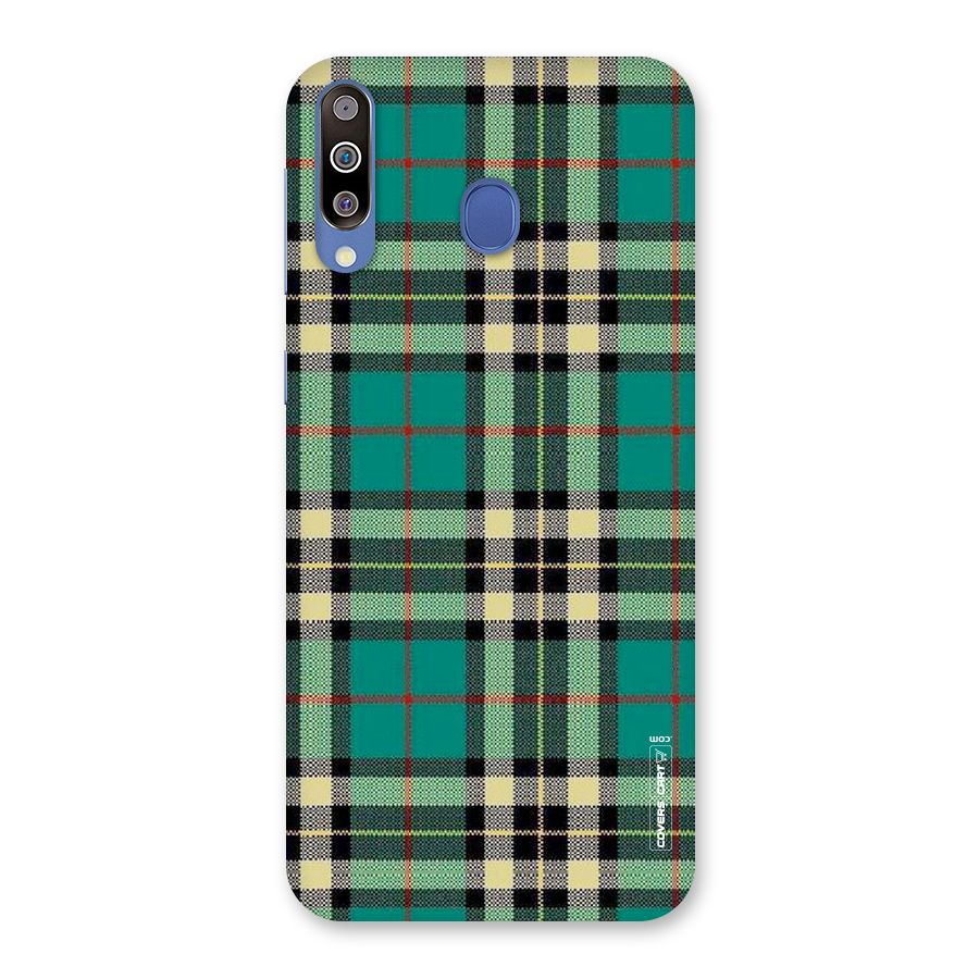 Green Check Back Case for Galaxy M30
