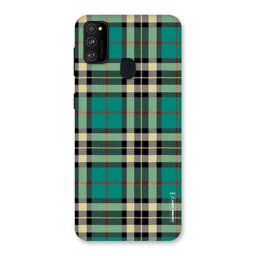 Green Check Back Case for Galaxy M30s