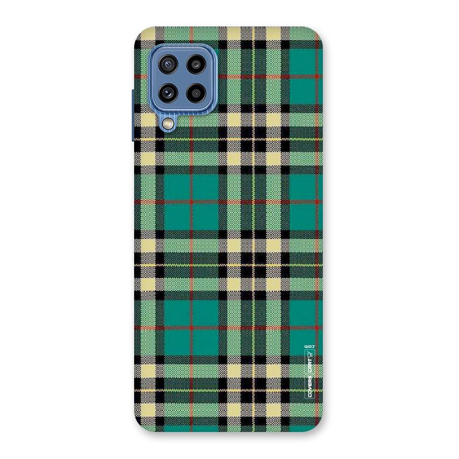 Green Check Back Case for Galaxy M32
